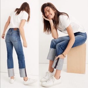 Madwell rigid straight crop jeans size 32